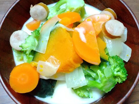 緑黄色野菜のチャウダースープ